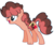 Size: 965x809 | Tagged: safe, artist:marielle5breda, oc, oc only, oc:strawberry cupcake, earth pony, pony, female, mare, offspring, parent:cheese sandwich, parent:pinkie pie, parents:cheesepie, simple background, solo, transparent background