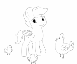 Size: 967x809 | Tagged: safe, artist:c0pter, scootaloo, pony, g4, female, sketch, solo