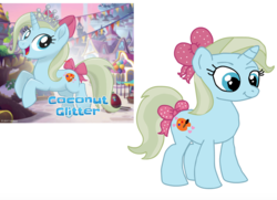 Size: 1371x994 | Tagged: safe, artist:smurfettyblue, oc, oc only, oc:coconut glitter, g4, my little pony: the movie, base used, mlp movie pony maker, movie accurate, redraw, show accurate