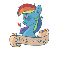 Size: 900x900 | Tagged: safe, artist:thebirbdraws, rainbow dash, pegasus, pony, g4, female, old banner, positive ponies, simple background, solo, transparent background