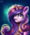 Size: 1712x2000 | Tagged: safe, artist:krotik, princess cadance, alicorn, pony, g4, cute, cutedance, female, one eye closed, smiling, solo, wink