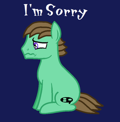 Size: 675x688 | Tagged: safe, oc, oc only, oc:ian, earth pony, pony, context is for the weak, crying, male, sad, sitting, solo, stallion