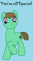 Size: 685x1267 | Tagged: safe, oc, oc only, oc:ian, earth pony, pony, happy, male, smiling, solo, special, stallion