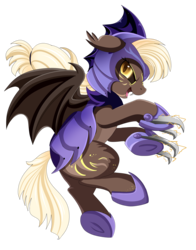 Size: 2152x2747 | Tagged: safe, artist:pridark, oc, oc only, oc:gilded oak, bat pony, armor, bat pony oc, commission, high res, night guard, open mouth, simple background, solo, transparent background