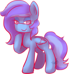 Size: 1943x2090 | Tagged: safe, artist:fuyonaemonilla, oc, oc only, oc:peppermint crunch, pegasus, pony, colored, female, mare, raised hoof, simple background, solo, transparent background