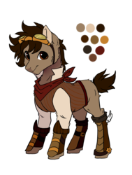 Size: 793x1050 | Tagged: safe, artist:faryawolf, oc, oc only, oc:marshall steamgear, earth pony, pony, clothes, male, simple background, solo, stallion, transparent background