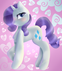 Size: 900x1027 | Tagged: safe, artist:winnta, rarity, pony, unicorn, g4, female, mare, solo