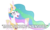 Size: 1788x1080 | Tagged: safe, artist:etherium-apex, princess celestia, alicorn, pony, g4, female, image macro, mare, meme, simple background, solo, to the moon, transparent background, vector, x intensifies