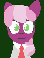 Size: 750x1000 | Tagged: safe, artist:threetwotwo32232, cheerilee, earth pony, pony, g4, bust, clothes, donald anderson, looking at you, metal gear solid, necktie, parody, portrait, shirt