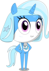 Size: 2396x3481 | Tagged: safe, artist:keronianniroro, trixie, g4, crossover, high res, keronian, sergeant frog, simple background, species swap, transparent background
