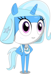 Size: 2396x3481 | Tagged: safe, artist:keronianniroro, trixie, keronian, g4, crossover, high res, sergeant frog, simple background, species swap, transparent background