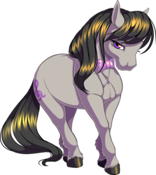 Size: 1091x1224 | Tagged: safe, artist:kittehkatbar, octavia melody, earth pony, pony, g4, female, hoers, mare, realistic, realistic anatomy, simple background, solo, transparent background