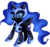 Size: 828x779 | Tagged: safe, artist:brok-enwings, nightmare moon, alicorn, pony, g4, chibi, ethereal mane, female, filly, galaxy mane, helmet, nightmare woon, simple background, smiling, solo, transparent background