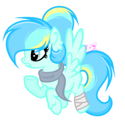 Size: 812x800 | Tagged: safe, artist:101xsplattyx101, oc, oc only, oc:star striker, pegasus, pony, clothes, female, mare, scarf, simple background, solo, transparent background