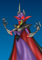 Size: 1080x1524 | Tagged: safe, artist:quynzel, anthro, brooch, cape, clothes, crossover, jewelry, ponified, rule 63, toy story, zurg