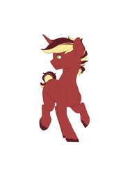 Size: 2480x3508 | Tagged: safe, artist:mah521, oc, oc only, oc:disco jam, pony, unicorn, colt, high res, male, simple background, solo, white background