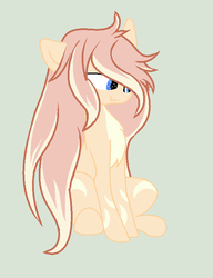 Size: 568x740 | Tagged: safe, artist:rose-moonlightowo, oc, oc only, earth pony, pony, female, mare, simple background, sitting, solo