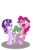 Size: 800x1214 | Tagged: safe, artist:emositecc, pinkie pie, spike, starlight glimmer, dragon, earth pony, pony, unicorn, g4, female, mare, simple background, smiling, transparent background, trio