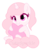 Size: 452x538 | Tagged: safe, artist:cutiesparkle, oc, oc only, oc:pinkster, pony, unicorn, chibi, female, mare, simple background, smiling, solo, stars, transparent background