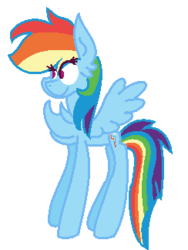 Size: 244x324 | Tagged: safe, artist:rainbowdashswagpony, rainbow dash, pony, g4, chesty fluff, female, mare, simple background, solo, spread wings, transparent background, wings