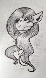 Size: 1781x3024 | Tagged: safe, artist:smirk, fluttershy, butterfly, g4, cute, pen, sketch, traditional art