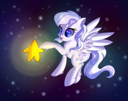 Size: 1548x1228 | Tagged: safe, artist:brok-enwings, oc, oc only, oc:starstorm slumber, pony, female, sky, solo, stars, tangible heavenly object