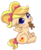 Size: 600x737 | Tagged: safe, artist:mimijuliane, oc, oc only, oc:mimi, pegasus, pony, bow, cookie, cute, female, filly, food, gingerbread man, hair bow, looking at you, mouth hold, ocbetes, simple background, solo, tail bow, transparent background