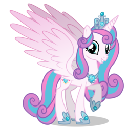 Size: 2477x2455 | Tagged: safe, artist:gihhbloonde, princess flurry heart, alicorn, pony, g4, crown, female, high res, jewelry, older, older flurry heart, regalia, simple background, solo, transparent background
