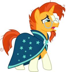 Size: 3000x3262 | Tagged: safe, artist:cloudy glow, sunburst, pony, unicorn, g4, uncommon bond, .ai available, glasses, high res, horn, male, simple background, solo, stallion, transparent background, vector