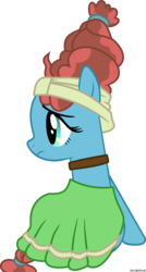 Size: 2890x5381 | Tagged: safe, artist:thatonefluffs, meadowbrook, earth pony, pony, g4, blue eyes, clothes, cute, dress, female, high res, mare, meadowcute, sad, sadorable, simple background, solo, transparent background