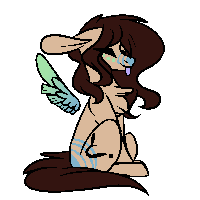Size: 200x200 | Tagged: safe, artist:sweetmelon556, oc, oc only, oc:fianna, pegasus, pony, animated, female, floating wings, gif, mare, simple background, solo, tongue out, transparent background