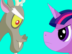 Size: 5600x4200 | Tagged: safe, discord, twilight sparkle, g4, absurd resolution