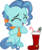 Size: 4157x4988 | Tagged: safe, artist:ironm17, petunia paleo, earth pony, pony, g4, ^^, absurd resolution, boot, candy, candy cane, christmas, clothes, eyes closed, female, filly, food, happy, holiday, santa boots, scarf, simple background, solo, transparent background, vector
