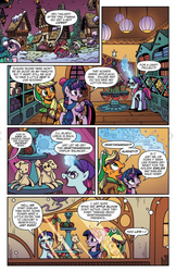 Size: 956x1472 | Tagged: safe, artist:brenda hickey, idw, apple bloom, applejack, spike, twilight sparkle, alicorn, dragon, pony, g4, spoiler:comic, spoiler:comicholiday2017, preview, twilight sparkle (alicorn)