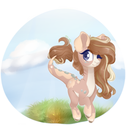 Size: 2900x2900 | Tagged: safe, artist:k-indle, oc, oc only, oc:naomi, earth pony, pony, commission, female, high res, mare, one eye closed, solo, walking, wink