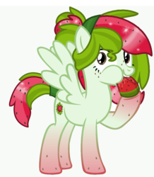 Size: 925x1063 | Tagged: safe, artist:monkfishyadopts, oc, oc only, oc:watermelana, pony, base used, eating, food, freckles, fruit, gradient hooves, herbivore, looking at you, melon, simple background, solo, transparent background, watermelon