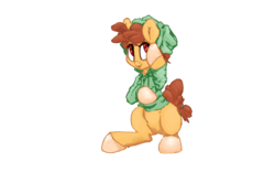 Size: 910x640 | Tagged: safe, oc, oc only, oc:gingerpop, earth pony, pony, 2018 community collab, derpibooru community collaboration, simple background, solo, transparent background