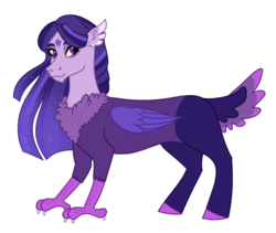 Size: 900x761 | Tagged: safe, artist:cascayd, oc, oc only, draconequus, hybrid, draconequus oc, interspecies offspring, offspring, parent:discord, parent:twilight sparkle, parents:discolight, solo