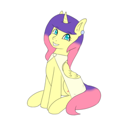 Size: 2844x3026 | Tagged: safe, artist:wolfy-pony, oc, oc only, oc:solaria, alicorn, pony, 2018 community collab, derpibooru community collaboration, alicorn oc, clothes, high res, jewelry, simple background, smiling, solo, transparent background