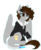 Size: 1311x1586 | Tagged: safe, artist:skimea, oc, oc only, oc:coffee stars, pegasus, pony, clothes, female, jacket, mare, simple background, sitting, snow, snowflake, solo, transparent background