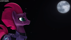Size: 3840x2160 | Tagged: safe, artist:goatcanon, derpibooru exclusive, tempest shadow, g4, my little pony: the movie, 3d, female, high res, moon, night, solo, source filmmaker