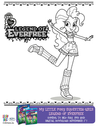 Size: 800x1035 | Tagged: safe, pinkie pie, equestria girls, g4, my little pony equestria girls: legend of everfree, official, converse, female, printable, shoes, solo