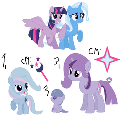 Size: 824x808 | Tagged: safe, artist:sparklebook, trixie, twilight sparkle, oc, alicorn, pony, g4, baby, baby pony, female, filly, lesbian, magical lesbian spawn, mare, offspring, open mouth, parent:trixie, parent:twilight sparkle, parents:twixie, raised hoof, ship:twixie, shipping, smiling, standing, twilight sparkle (alicorn)