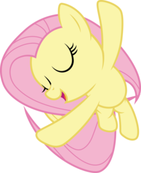 Size: 3000x3684 | Tagged: safe, artist:cloudy glow, fluttershy, pegasus, pony, filli vanilli, g4, eyes closed, female, flying, high res, mare, simple background, singing, smiling, solo, transparent background, vector