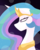 Size: 2000x2500 | Tagged: safe, artist:starstruckmana, princess celestia, alicorn, pony, g4, bust, female, glare, high res, jewelry, mare, portrait, regalia, signature, solo