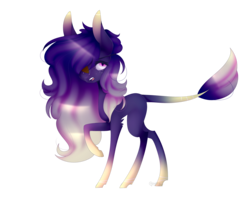 Size: 2500x2000 | Tagged: safe, artist:hyshyy, oc, oc only, oc:midnight hush, earth pony, pony, eyepatch, female, high res, mare, simple background, solo, transparent background