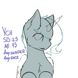 Size: 768x768 | Tagged: safe, artist:lilrandum, any gender, bust, commission, portrait, solo, your character here