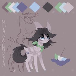 Size: 2000x2000 | Tagged: safe, artist:rinioshi, oc, oc only, pegasus, pony, clothes, female, high res, mare, reference sheet, scarf, solo