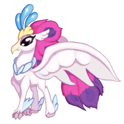 Size: 1400x1400 | Tagged: safe, artist:swasfews, queen novo, classical hippogriff, hippogriff, g4, my little pony: the movie, feathered fetlocks, female, simple background, solo, transparent background