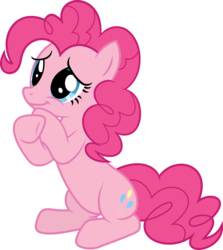 Size: 4020x4500 | Tagged: safe, artist:slb94, pinkie pie, earth pony, pony, g4, the lost treasure of griffonstone, absurd resolution, crossed hooves, cute, diapinkes, female, mare, simple background, sitting, smiling, transparent background, vector